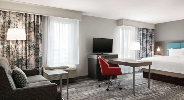 Двухместная студия Hampton Inn Champaign Southwest