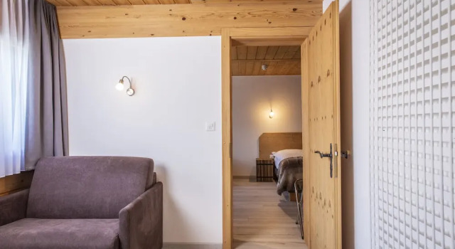 Двухместный семейный номер Standard с балконом Hôtel Alpina - Swiss Ski & Bike Lodge Grimentz