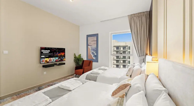 Апартаменты с балконом и с видом на внутренний двор Desert Key - Perfectly Located Yas Island Apartments