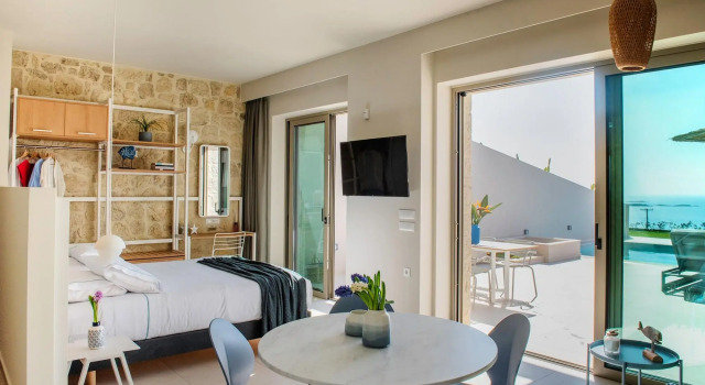 Villa Vista I Free Heated Pool Dazzling Seaview, Забронировать Вилла Виллы Фаласарна, рядом с Детский Пляж Фалассарна, Вилла