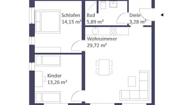 Семейные апартаменты с 2 комнатами Wanderreitstation Gut Mischenried