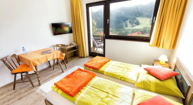 Одноместный номер Standard с балконом и с видом на горы Bed&Breakfast Lausegger