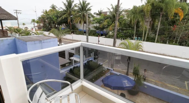 Четырёхместный номер Standard с частичным видом на море Charme Hotel Guarujá Frente Mar