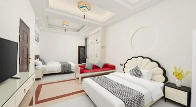Люкс Comfort с 3 комнатами Meizhou Island Qianyu Qianxun Guesthouse