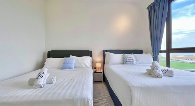 Семейные апартаменты c 1 комнатой с видом на море Bali Residences Sea View Suites Melaka
