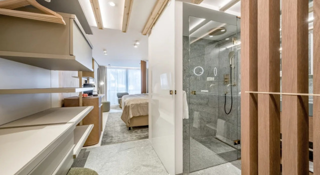 Двухместный номер Deluxe с балконом и с видом на горы Relais & Châteaux Chasa Montana