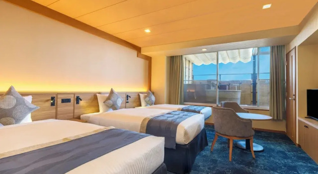Трёхместный номер Deluxe KAMENOI HOTEL Oarai