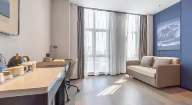 Двухместный семейный люкс Premier Atour Hotel Tianjin Xinkaihe Subway Station