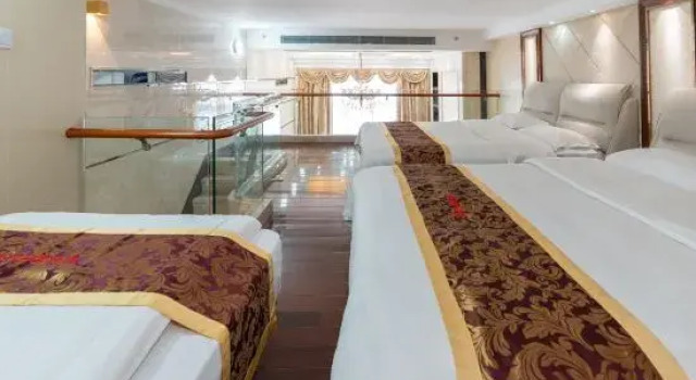 Кровать в общем номере Louidon Mega Apartment Hotel Of Kam Rueng Plaza - Sunshine Apartment