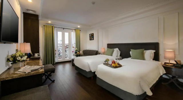 Двухместный номер Deluxe с балконом Hanoi Allure Hotel