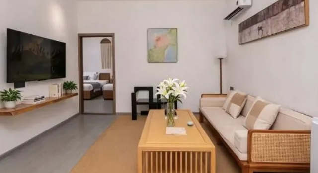 Двухместный семейный люкс с видом на реку Zhenyuan is like a hometown homestay