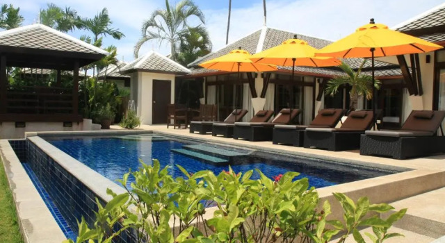 Вилла с 3 комнатами рядом с пляжем Samui Boat Lagoon