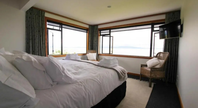 Люкс с видом на море Te Puru Beach Lodge