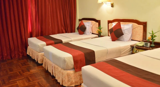 Трёхместный номер Deluxe с 3 комнатами с видом на город ANGKOR DINO HOME