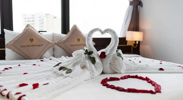 Двухместный номер Deluxe рядом с пляжем Thai Ha Boutique Hotel