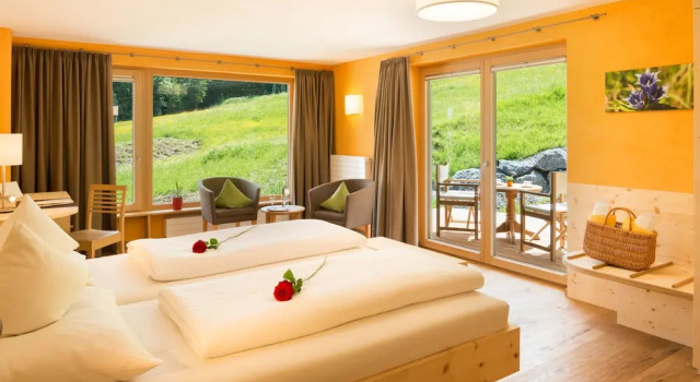 Номер Standard с балконом и с видом на горы Biohotel Mattlihüs