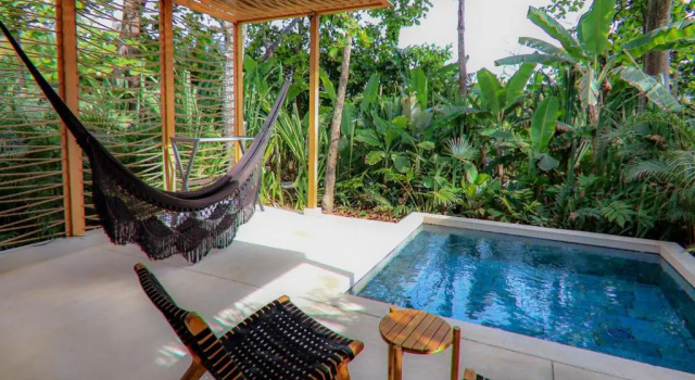 Бунгало с видом на бассейн Hotel Nantipa - A Tico Beach Experience