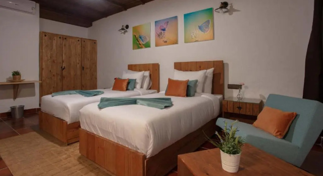Бунгало с видом на сад Bungalow Double 2 - El Cortijo Chefchaeun Hotel Spa