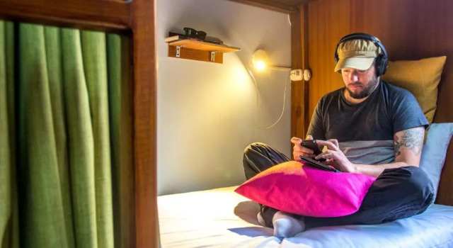 Кровать в общем номере El Patio Hostel Quito