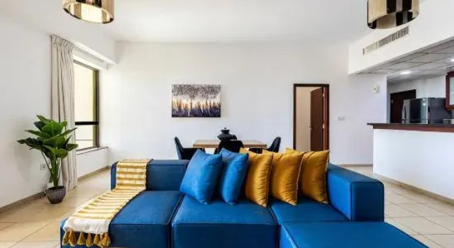 Люкс Deluxe 1BR with Balcony & Beach Access | Rimal 4, JBR