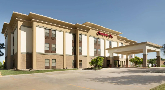 Кровать в общем номере Hampton Inn San Angelo