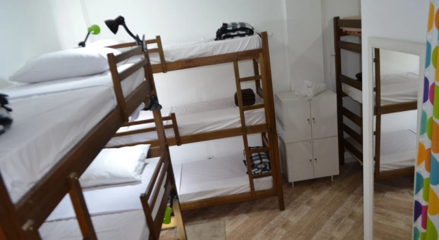 Кровать в общем номере HostelariaSP Boutique