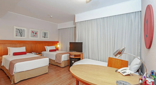 Трёхместный номер Deluxe Slaviero Hotel São Paulo Moema