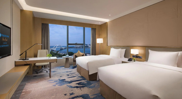 Номер Deluxe с видом на море Wyndham Grand Plaza Royale Yuzhou Xiamen Wuyuan Bay