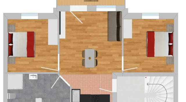 Апартаменты с 2 комнатами Ferienwohnung Stern