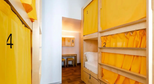 Кровать в общем номере Yes Lisbon Hostel