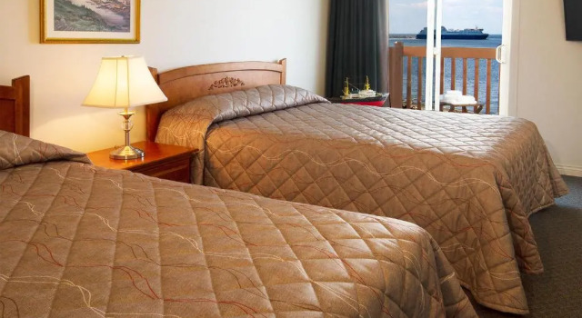 Четырёхместный номер Standard с видом на море Hotel Motel Belle Plage