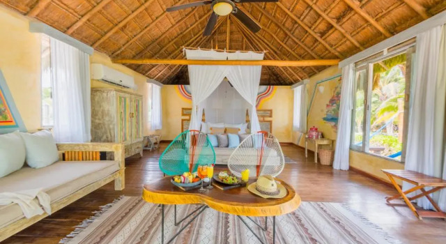 Двухместный люкс с видом на океан Villa Pescadores Tulum-Beachfront hotel by Ahau Collection