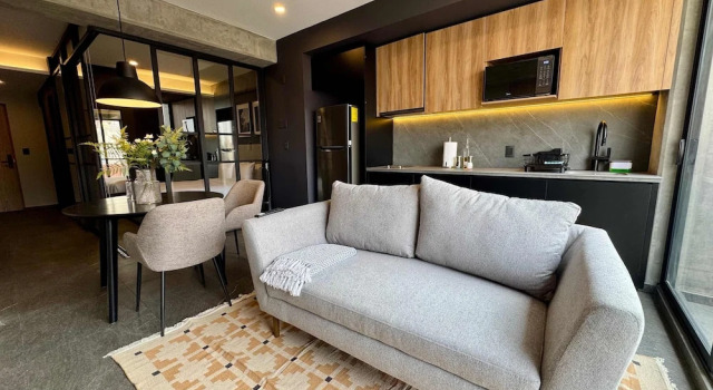 w Tasteful 1BR w Private Balcony in Tabacalera, Забронировать Апартаменты/квартира Апартаменты Мехико, рядом с Балдерас, Апартаменты/квартира