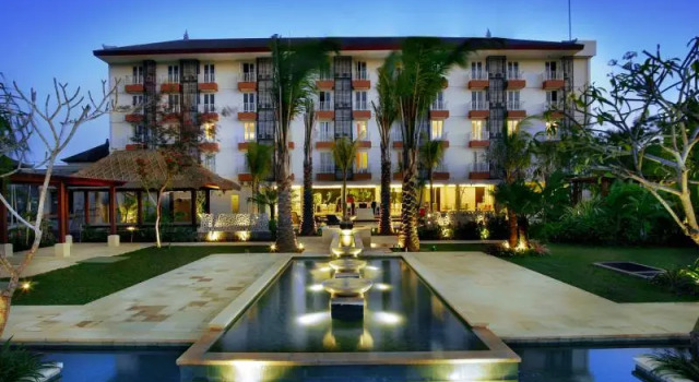 Кровать в общем номере Villa Eden - Seminyak