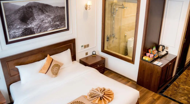 Двухместный номер Deluxe с балконом Camellia Luxury Hotel Tam Đảo