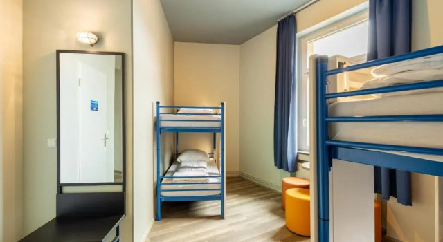 Кровать в общем номере a&o Dortmund Hauptbahnhof