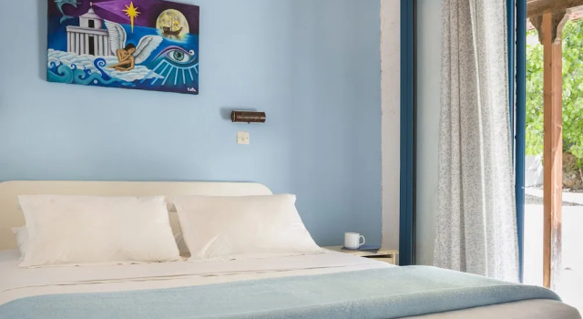 Апартаменты c 1 комнатой с балконом и с видом на море Metaxatos Apartments