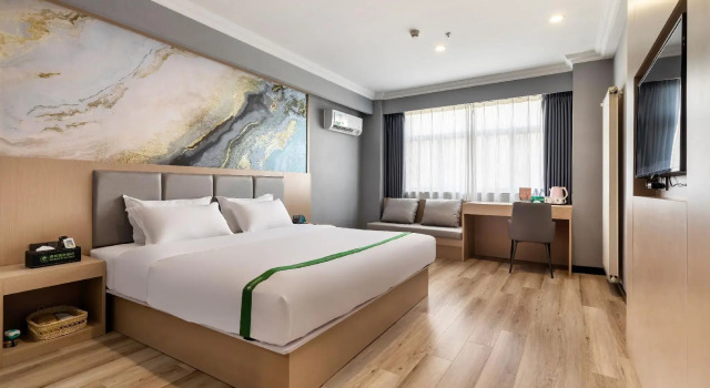 GreenTree Inn Jiangsu Huai An Hexia Acient Town Zhou Enlai Memorial Hall Express Hotel, Book Hotel Hoteller i Hexia med parkering, Parkering