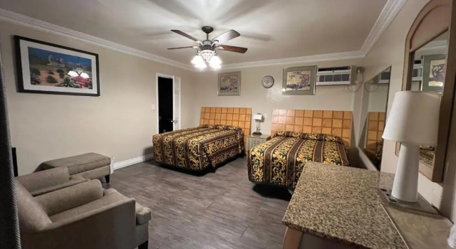 Standard- firedobbelt værelse Flamingo Motel Oxnard