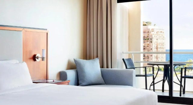 Двухместный номер Prestige с балконом и с видом на море Riviera Marriott Hotel La Porte De Monaco
