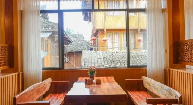 Longji terraced fields and a villa