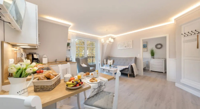Вилла с 2 комнатами с красивым видом из окна Villa Strandblick