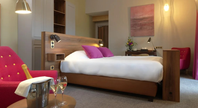 Люкс с балконом Hôtel Restaurant Les Grains dArgent Dizy - Epernay