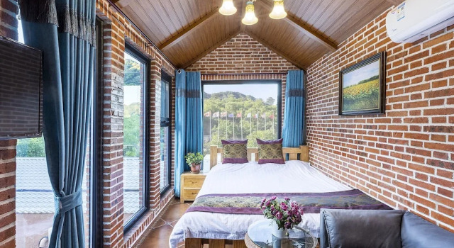 Двухместный номер Standard с видом на горы Mutianyu GreatWall Wangshanyuan Homestay