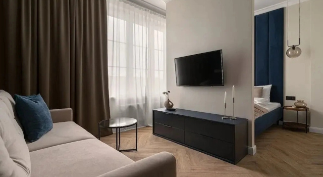 Люкс с видом на город APARTIO ROOMS Katowice