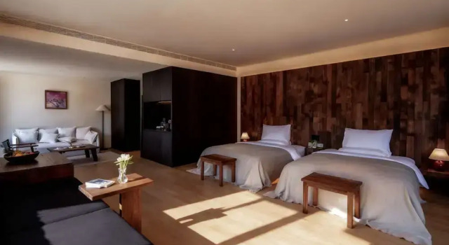 Двухместный семейный номер Standard Mucheng Xichi Snow Mountain Art Resort Hotel