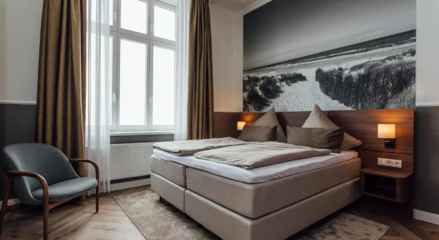 Люкс с видом на море Strandhotel Hohenzollern