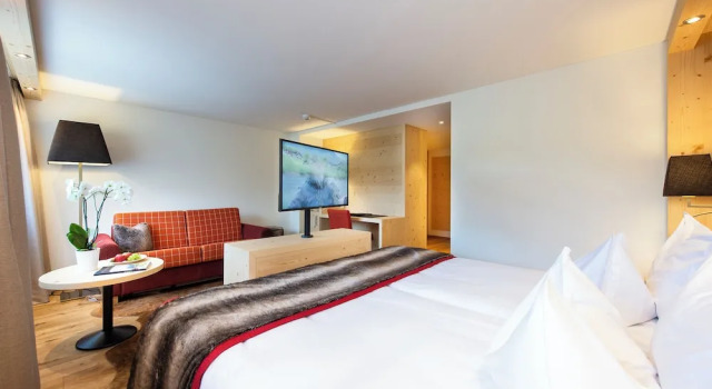 Номер Economy GOLFHOTEL Les Hauts de Gstaad & SPA