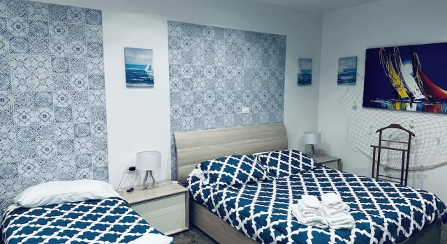 Трёхместный номер Deluxe с балконом и с видом на внутренний двор Residence R&B Tyrrhenum