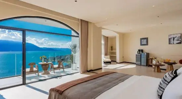 Люкс Cang'er Shiguang Villa Resort Cliff Sea View Beautiful Stay